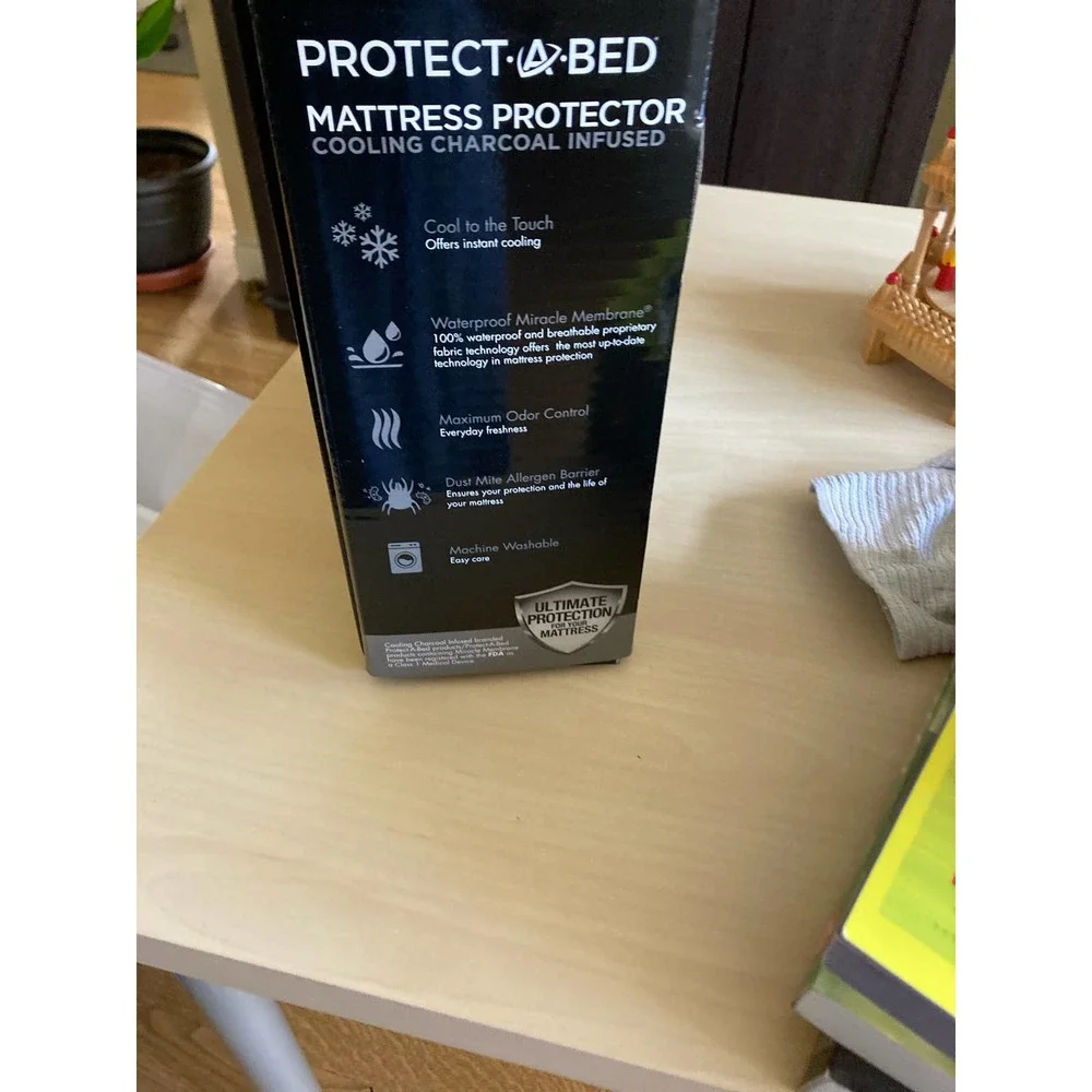 Protect a Bed Mattress protector charcoal infused king new